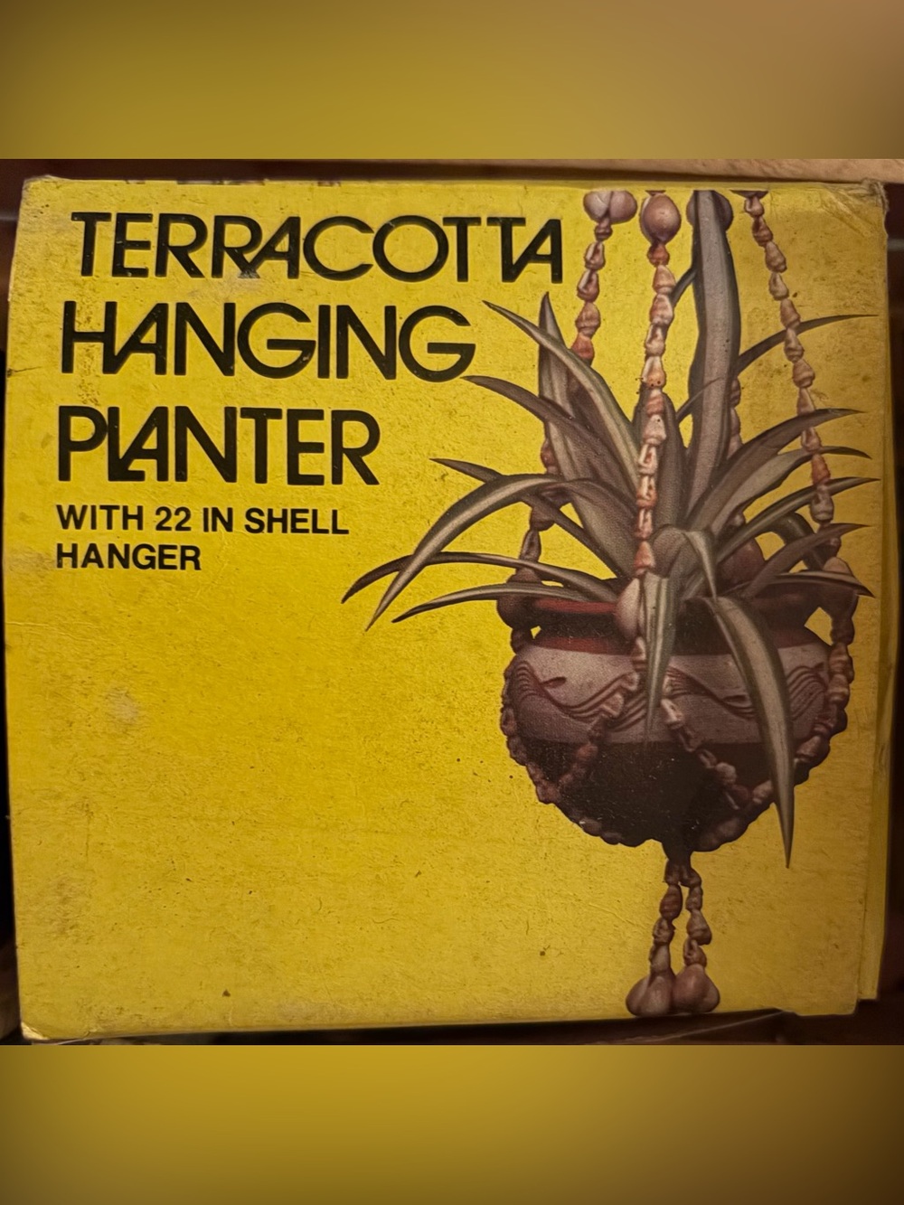 Vintage Terracotta Hanging Planter - Brown